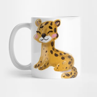 Cute Leopard Drawing Mug